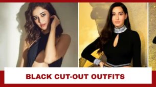 Ananya Panday To Nora Fatehi: Hottest Bollywood Babes In Black Cut-Out Outfits
