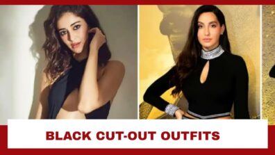 Ananya Panday To Nora Fatehi: Hottest Bollywood Babes In Black Cut-Out Outfits