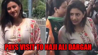 Anjali Arora pays visit to Haji Ali Dargah after leaked MMS video controversy, netizens say, ‘Sau chuhe khake billi…’