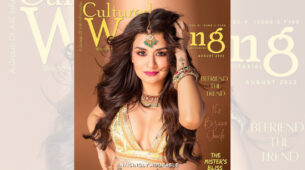 Anveer Kaur looked stunning on the cover page of “Cultured Wedding Magazine” dressed in a golden ensemble: See Pics.