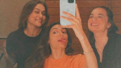 Athiya Shetty goes candid and wild with her girl squad in green room, see pics