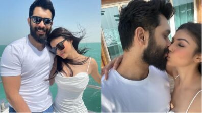 From romantic kisses to twinning in white: Mouni Roy’s way of celebrating husband Suraj Nambiar’s birthday is couple goals