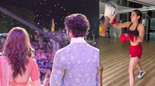 Vijay Deverakonda Madness: Ananya Panday looks mesmerizing in pink plunging neckline lehenga beside actor, ‘angry’ Sara Ali Khan wants to punch