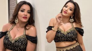 Black Beauty: Monalisa Looks Like Bomb In Lehenga Choli Look