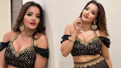 Black Beauty: Monalisa Looks Like Bomb In Lehenga Choli Look