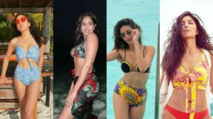 B-town divas Ananya Panday, Janhvi Kapoor, Sara Ali Khan, and Katrina Kaif ooze hot in a floral bikini set