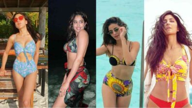 B-town divas Ananya Panday, Janhvi Kapoor, Sara Ali Khan, and Katrina Kaif ooze hot in a floral bikini set