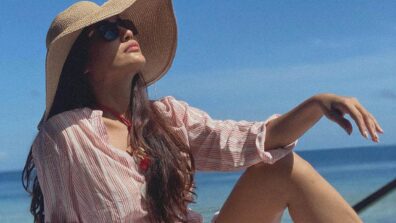 Beach Babe: Surbhi Jyoti looks sensational in pink deep neck mini dress, chills on expensive yacht