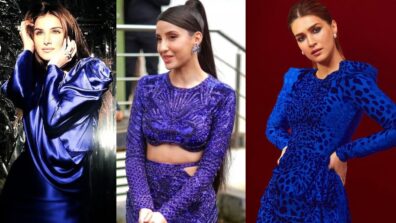 Blue Moon: Tara Sutaria, Nora Fatehi and Kriti Sanon are wowzies in sheer sequinned outfits