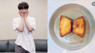 BTS member Jin is crushing on yummy pancakes, are you feeling hungry?