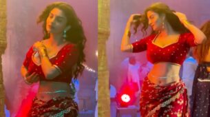 Check Out: The Stunning Actress Anveshi Jain’s Oops Moment From The Sets Of “Naa Peeru Seesa”