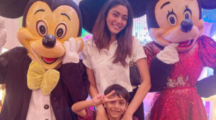 Cutie Pie: Sana Makbul chills with ‘Panda Boo’, Mickey and Mini mouse, check out cutest post on internet today