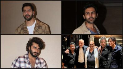 David Dhawan Birthday: Kartik Aaryan, Arjun Kapoor, Varun Dhawan, Anupam Kher, Shakti Kapoor, Chunkey Panday, Satish Kaushik, Rajpal Yadav and others attend party