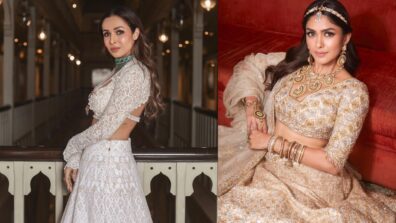 Divine Alert: Malaika Arora And Mrunal Thakur Looking Drop-Dead Gorgeous In Manish Malhotra Designed Lehengas