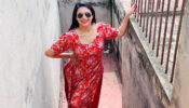 Divyanka Tripathi is busy romanticising Delhi 6, looks gorgeous in red floral kurti