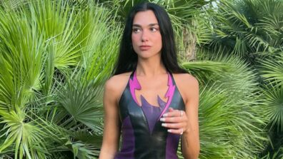 Dua Lipa Celebrated Her 27th Birthday, Dressed In A Stunning “Lightning” Styled Leather Onepiece: Check Out