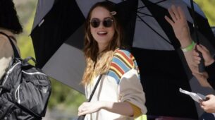 Emma Stone Slaying In A White Sweatshirt On Set – See Pics