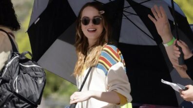 Emma Stone Slaying In A White Sweatshirt On Set – See Pics