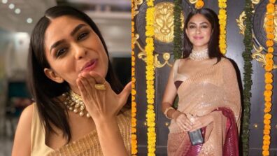 Ethereal Beauty: Mrunal Thakur’s Traditional Saree Looks Would Leave You Spellbound