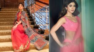 “Ethnic Queen” Shilpa Shetty gives major “saree” goals