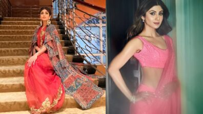 “Ethnic Queen” Shilpa Shetty gives major “saree” goals