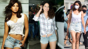 Fashion Face-off: Priyanka Chopra Vs Kangana Ranaut Vs Deepika Padukone: Your queen of fashion in denim shorts? (Vote Now)