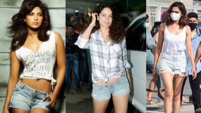 Fashion Face-off: Priyanka Chopra Vs Kangana Ranaut Vs Deepika Padukone: Your queen of fashion in denim shorts? (Vote Now)