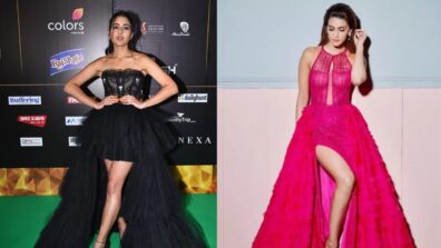 Fashion Faceoff: Kriti Sanon or Sara Ali Khan, Whose netted corset trail gown is perfect for an event?