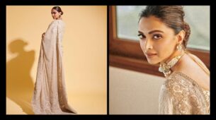 Fashion Icon: Deepika Padukone Looks Beautiful In Ivory Sarees