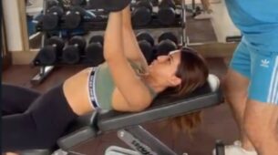 Fitness Freak: Kriti Sanon gets some core training at gym, video goes viral