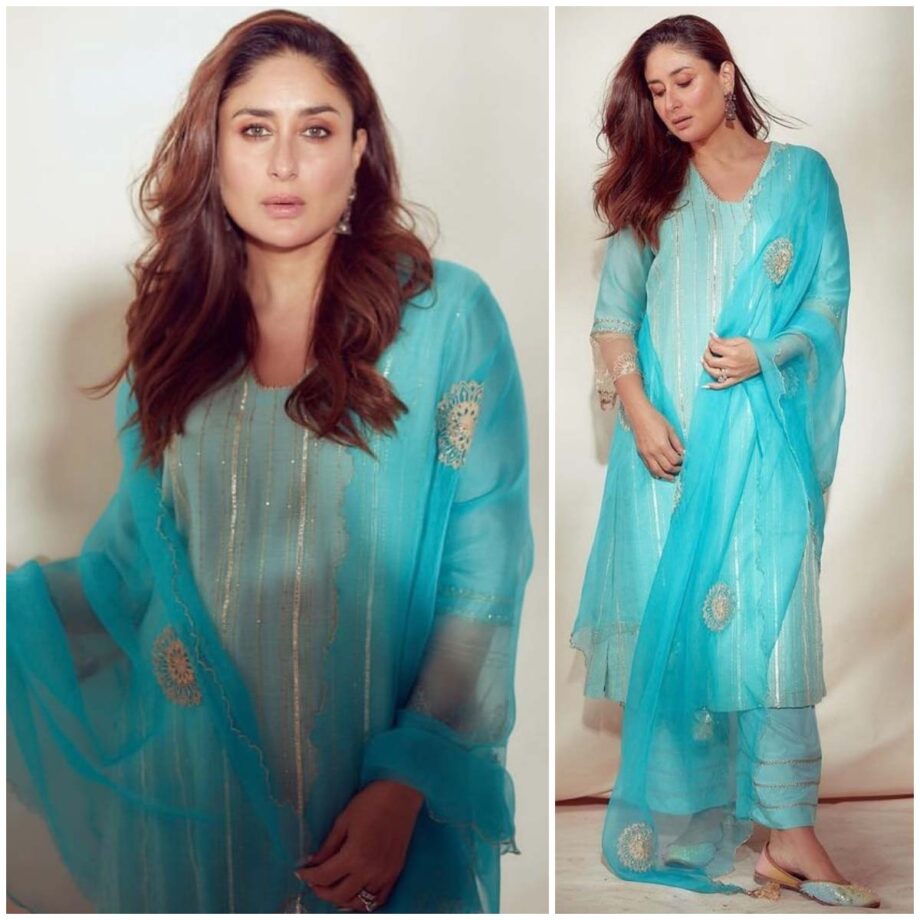 From Kareena Kapoor Khan To Kiara Advani: B-Town Celebs Who Find Comfort In Blue Kurtas - 2