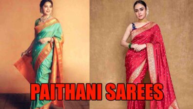 From Madhuri Dixit To Amruta Khanvilkar: Insanely Beautiful Paithani Sarees For Your Wardrobe; See Pics