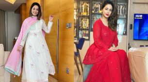 Get Ethnic Outfit Inspiration From Hina Khan For Your Festive Occasions