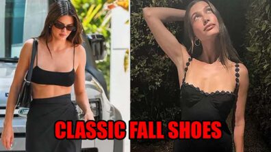 Hailey Bieber and Kendall Jenner Give Classic Statement In Fall Shoes