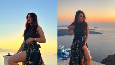 Hansika Motwani turns up her ‘Greek Goddess’ avatar in floral high-thigh slit floral maxi dress