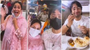 Hina Khan and Shaheer Sheikh in the middle of old Delhi to treat themselves to Karim’s delicious menu