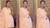 Hina Khan flaunts new baby pink lehenga in front of mirror, charms internet with singing skills