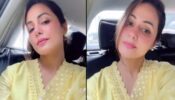 Hina Khan says ‘salaam’ inside car, looks ravishing and classy in yellow ethnic dress