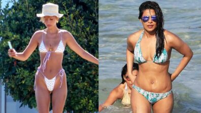 Hollywood divas from Bella Hadid to Priyanka Chopra flaunting their hourglass figures in a tie-knot bikini