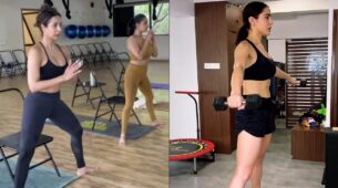Hot Workout Videos: Malaika Arora and Sara Ali Khan are killing it in black bralettes, check ASAP