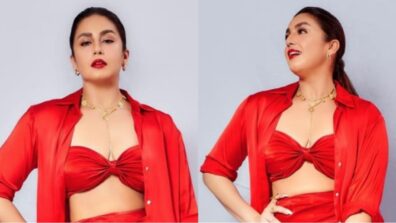 Huma Qureshi is spicing it up in ‘Maharani’ red co-Ord set