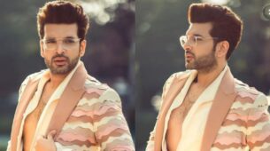Karan Kundrra looks irresistibly hot in unique multicoloured blazer, see pics