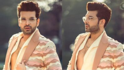 Karan Kundrra looks irresistibly hot in unique multicoloured blazer, see pics