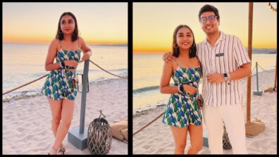 In Pics: Prajakta Koli aka Mostly Sane goes on romantic beach date with BF Vrishank Khanal, Varun Dhawan comments ‘Congratulations’