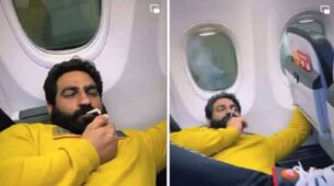 Influencer Bobby Kataria seen smoking on flight in viral footage, action initiated