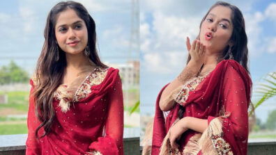 Ishq Hai Piya: Jannat Zubair looks beauty personified in red velvet embellished suit