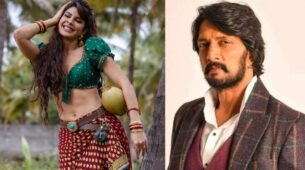 Jacqueline Fernandez looks irresistible in green blouse flaunting curves, thanks superstar Kichcha Sudeep for first Kannada song