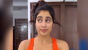 Janhvi Kapoor looks tempting in orange sports bra and shorts, see pics