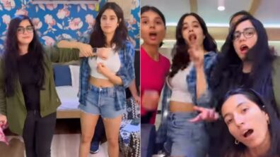 Janhvi Kapoor pokes hilarious ‘vanity van’ fun with her squad, watch video