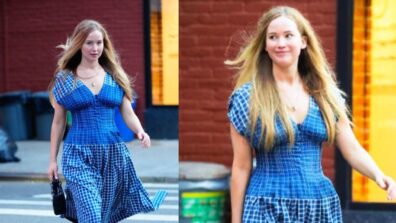 Jennifer Lawrence’s Summer Corset In Blue Is So Refreshing To Look At